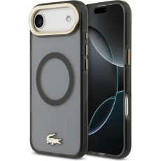 Lacoste PC/TPU Frosted Finish Gold Logo MagSafe kryt iPhone Air černý