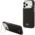 Lacoste Iconic Petit Pique Camera Stand MagSafe kryt iPhone 17 Pro Max černý