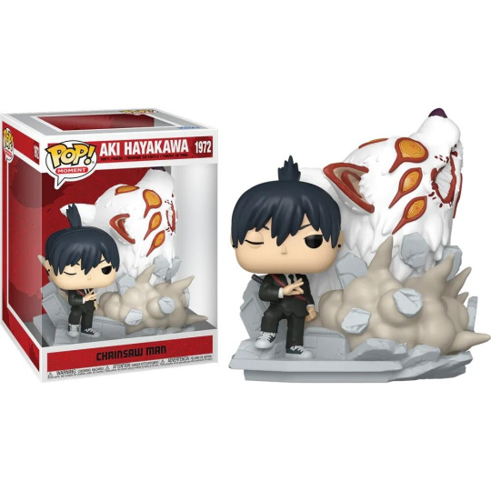 Funko POP! #1972 Moment: Chainsaw Man - Aki Hayakawa with Fox Devil