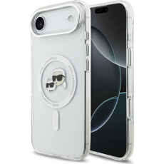 Karl Lagerfeld IML K&CH Heads Metal Frame MagSafe kryt iPhone Air čirý Karl Lagerfeld IML K&CH Heads Metal Frame MagSafe kryt iPhone Air čirý