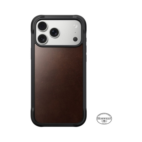 Nomad Rugged Leather Case (Horween) MagSafe kožený kryt iPhone 17 Pro Max Rustic Brown Nomad Rugged Leather Case (Horween) MagSafe kožený kryt iPhone 17 Pro Max Rustic Brown