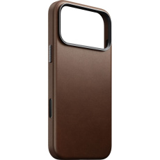Nomad Traditional Leather Case MagSafe kožený kryt iPhone 17 Pro Max Brown