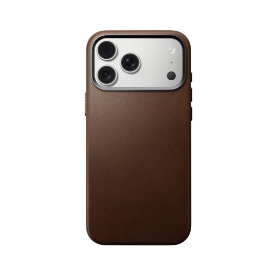 Nomad Traditional Leather Case MagSafe kožený kryt iPhone 17 Pro Max Brown