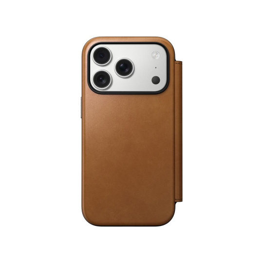 Nomad Modern Leather Folio MagSafe kožené pouzdro iPhone 17 Pro English Tan Nomad Modern Leather Folio MagSafe kožené pouzdro iPhone 17 Pro English Tan