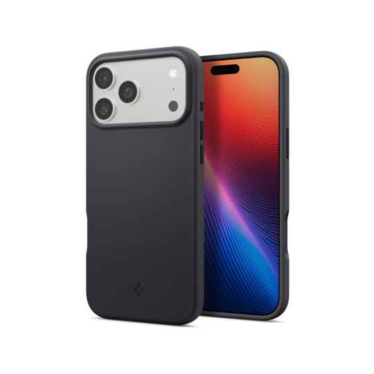 Spigen Silicone Fit MagSafe kryt iPhone 17 Pro black Spigen Silicone Fit MagSafe kryt iPhone 17 Pro black