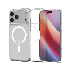 Spigen Liquid Crystal MagSafe kryt iPhone 17 Pro clear white