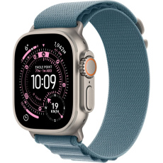 Apple Watch Ultra 3 (2025) 49mm Přírodní titan se světle modrým alpským tahem L