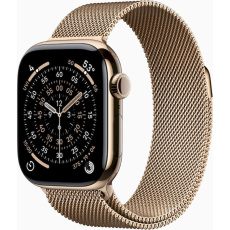 Apple Watch Series 11 Cellular (42mm) Zlatý titan se zlatým milánským tahem
