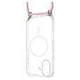 FIXED MagPure Neck kryt s růžovou šňůrkou na krk pro Apple iPhone 17