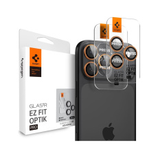 Spigen Glass tR EZ Fit Optik Pro skla iPhone 17-14 Pro/17-14 Pro Max orange (2 ks)