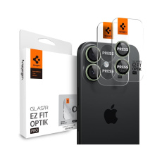 Spigen Glass tR EZ Fit Optik Pro skla iPhone 17 green (2 ks)