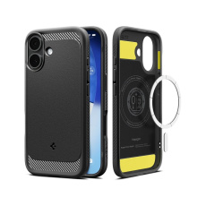 Spigen Rugged Armor MagSafe kryt iPhone 17 matte black