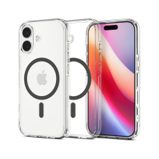 Spigen Ultra Hybrid MagSafe kryt iPhone 17 clear graphite