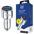 3mk Hyper Car Power Transmitter 48W QC PD PPS USB 1C1A stříbrný