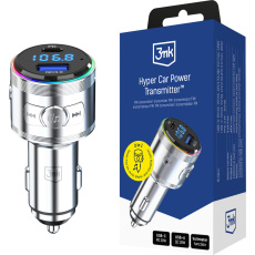3mk Hyper Car Power Transmitter 48W QC PD PPS USB 1C1A stříbrný