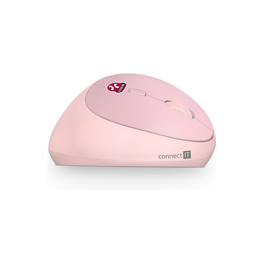 CONNECT IT FOR HEALTH LADIES ergonomická vertikální myš růžová