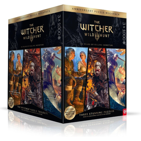 Puzzle The Witcher 3: Wild Hunt 10 Years of Killing Monsters 3x1000