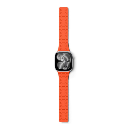 Epico Magnetic+ silikonový řemínek pro Apple Watch 49/46/45/44/42mm oranžový Epico Magnetic+ silikonový řemínek pro Apple Watch 49/46/45/44/42mm oranžový