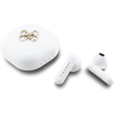 Guess 4G Metal Logo TWS Bezdrátová sluchátka bílá Guess 4G Metal Logo TWS Bezdrátová sluchátka bílá