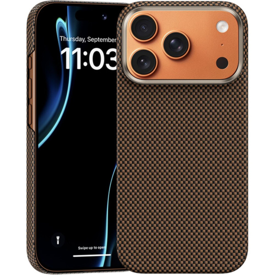 Benks ArmorTint Kevlar MagSafe kryt iPhone 17 Pro DawnLight Gold