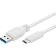 PremiumCord USB-C/USB-A napájecí kabel 40W 3m bílý