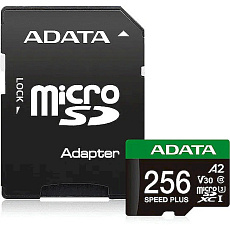 ADATA Speed Plus MicroSDXC karta 256GB + SD adaptér