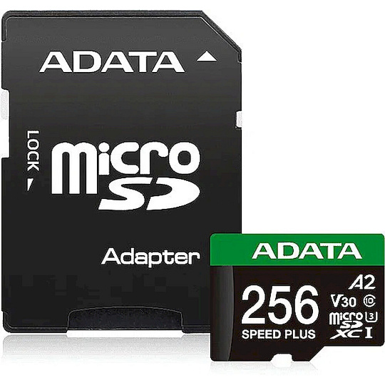 ADATA Speed Plus MicroSDXC karta 256GB + SD adaptér