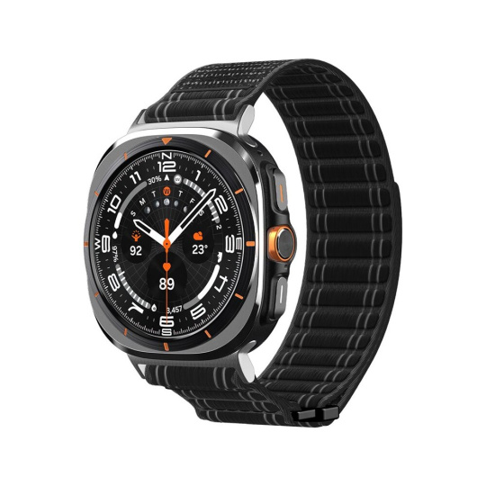 Spigen Fabric Band řemínek (hook-and-loop) Samsung Galaxy Watch Ultra 47mm černý
