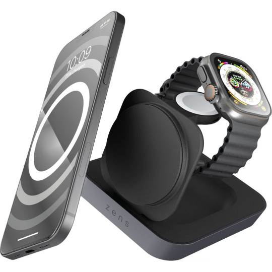 ZENS Nightstand Charger Pro 2 MagSafe/Qi2 2v1 nabíječka (20W) černá ZENS Nightstand Charger Pro 2 MagSafe/Qi2 2v1 nabíječka (20W) černá