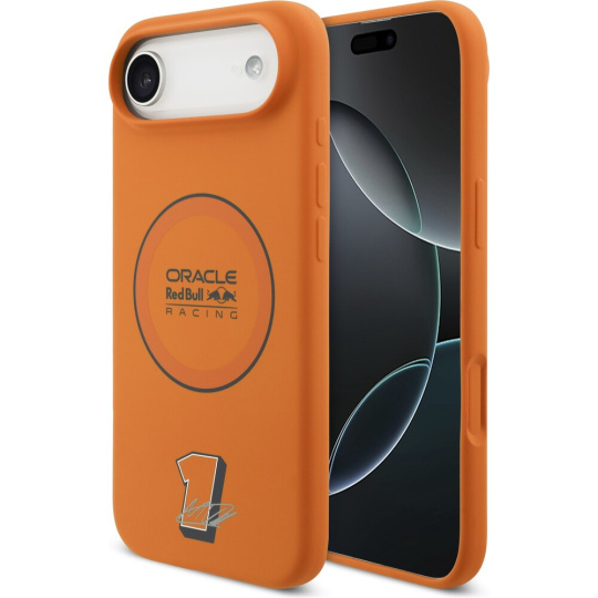 Oracle Red Bull Racing Silicone Blue Ring MagSafe kryt iPhone Air oranžový