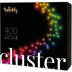 Twinkly Cluster Multi-Color chytrý řetěz se žárovkami 400 ks