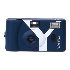 YASHICA MF-1 Snapshot Art Camera analogový fotoaparát modrý