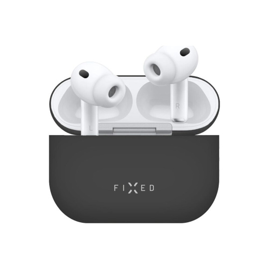 FIXED Silky silikonové pouzdro pro Apple AirPods Pro 3 černé
