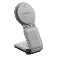 Baseus PrimeTrip C02 držák do auta s bezdrátovým nabíjením Qi2 na palubní desku šedý