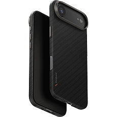 UNIQ Keva Edge MagClick MagSafe kryt iPhone Air Carbon Black