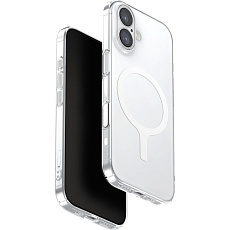 UNIQ Airsuit MagClick MagSafe kryt iPhone 17 Glossy Clear/White