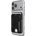 SKINARMA Vektor MagSafe Cardholder peněženka se stojánkem Onyx