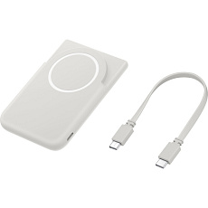 Samsung Wireless Battery Pack powerbanka Qi2, 5000mAh, 25W bílá