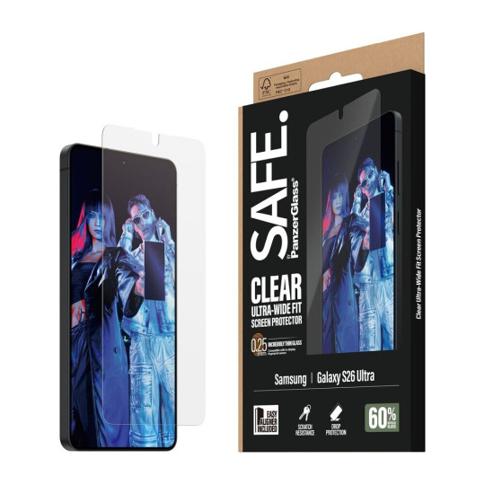 PanzerGlass® SAFE sklo s instalačním rámečkem Samsung Galaxy S26 Ultra