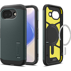 Spigen Tough Armor MagSafe kryt Google Pixel 10a abyss green