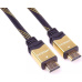 PremiumCord GOLD HDMI High Speed + Ethernet kabel, zlacené konektory, 3m