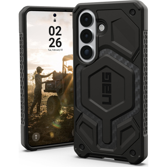 UAG Monarch Pro MagSafe Carbon Fiber kryt Samsung Galaxy S26 černý UAG Monarch Pro MagSafe Carbon Fiber kryt Samsung Galaxy S26 černý