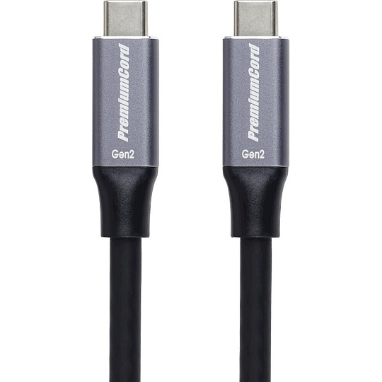 PremiumCord USB-C/USB-C napájecí kabel 100W 5m černý