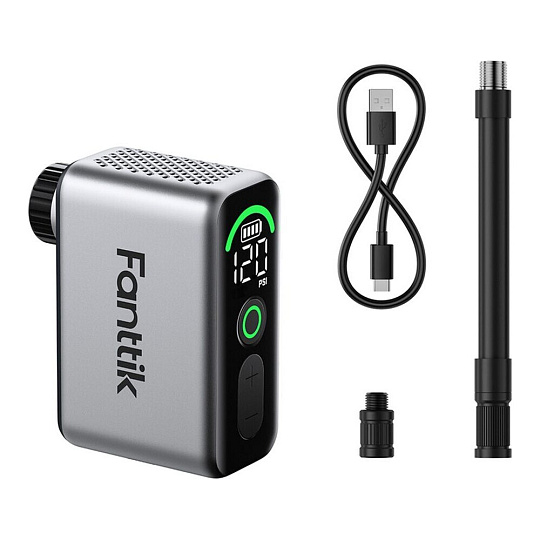 Fanttik X10 Ace Tiny cyklistická pumpa stříbrná Fanttik X10 Ace Tiny cyklistická pumpa stříbrná