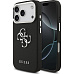 Guess PU Grained 4G Metal Logo kryt iPhone 17 Pro černý