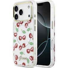 Guess IML Glitter Cherry MagSafe kryt iPhone 17 Pro