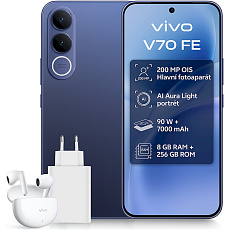 Vivo V70 FE 8/512GB modrý + sada příslušenství