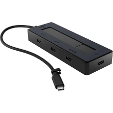 HP 4K Multiport 4v1 USB-C hub černý 