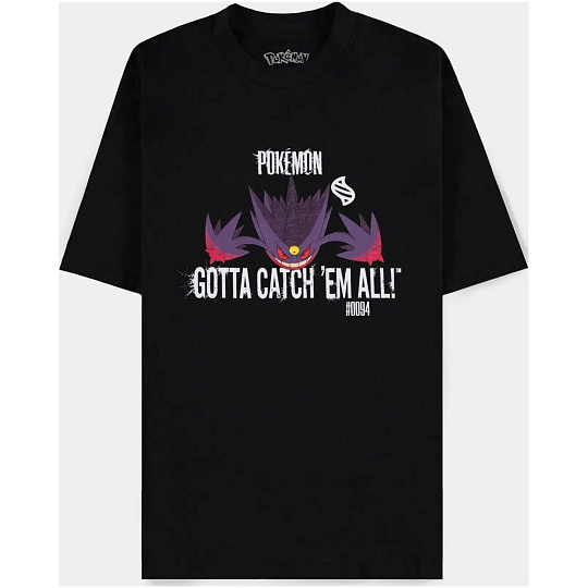 Tričko Pokémon - Mega Gengar Evolution (loose fit) XL