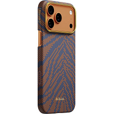 Pitaka Edge Case Breath of Veins MagSafe kryt iPhone 17 Pro Max Burning Orange